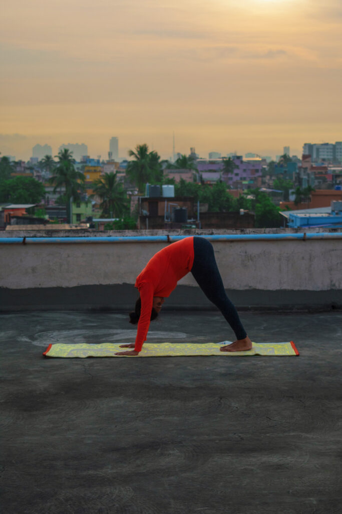 Parvatasana पर्वतासन (Mountain Pose)
 "asana five in Surya Namaskar"